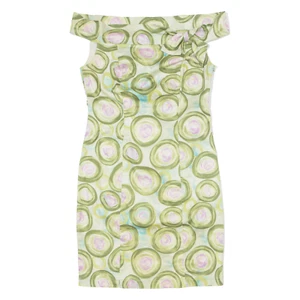 Vestido lápiz RED VALENTINO para mujer verde manchado sin mangas hasta la rodilla M - Imagen 1 de 8