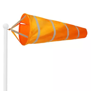 Orange Windsock 60 Inch Wind Direction Measurement Printed Polyester by G128 - Picture 1 of 9
