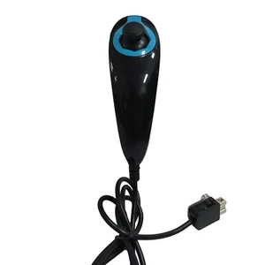 Old Skool Nunchuk Controller for Nintendo Wii and Wii U - Black/Blue (OB) - Picture 1 of 1