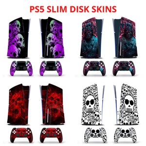 PS5 Slim Disk Skull Horror Skin Sticker Decal Vinyl Wrap for Playstation5 Slim - Bild 1 von 8