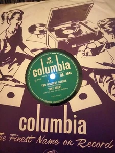 Tony Brent - Two Innocent Hearts/ Cindy Oh Cindy 78RPM Columbia - Picture 1 of 3