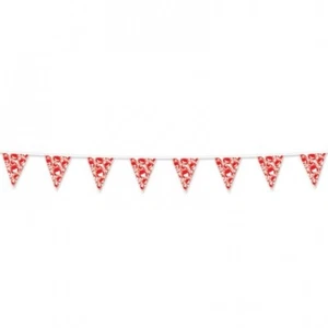 Crab All-Weather Pennant Banner 9" x 10' Plastic Nautical Cruise Decoration - Picture 1 of 2