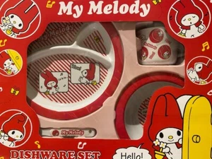 New My Melody dishware for kid, Set includes Mug Bowl Plate spoon fork very cute - Picture 1 of 4