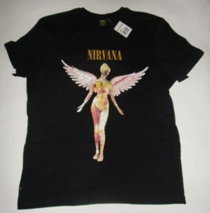NIRVANA IN UTERO T-Shirt Herren Grundge Music Musik CD/LP-Cover L/XXL NEU - Picture 1 of 3