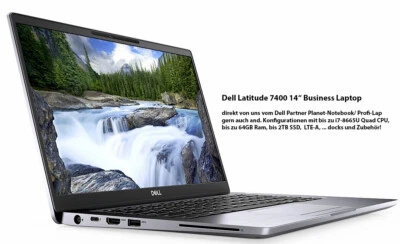 Dell Latitude 7400 Leo2 14" FHD-IPS i7-8665U 64GB 2TB-SSD WL BT W10P 3J.VO-Gar - Bild 1 von 2