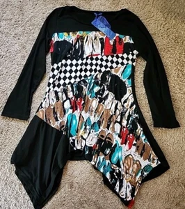 Aster by Firmiana Women's Long Sleeve Tunic Style Top, Large NWT - Picture 1 of 9