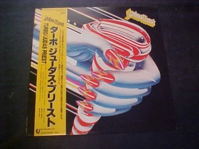 Judas Priest – Turbo (Japan Vinyl LP OBI) Epic Records 28·3P-705 - Image 1 of 4