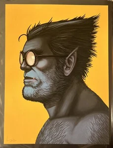 Estampe Beast par Mike Mitchell Mondo Avengers Marvel BD signée numérotée - Photo 1/1
