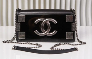 VERIFIED Authentic CHANEL Black Quilted Lambskin Boy Brick Flap Bag - Picture 1 of 22