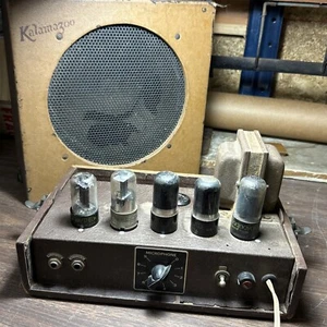 Antique 1939-40 Gibson Kalamazoo KEH Amp Combo Amplifier Detached Speaker As Is - Picture 1 of 23