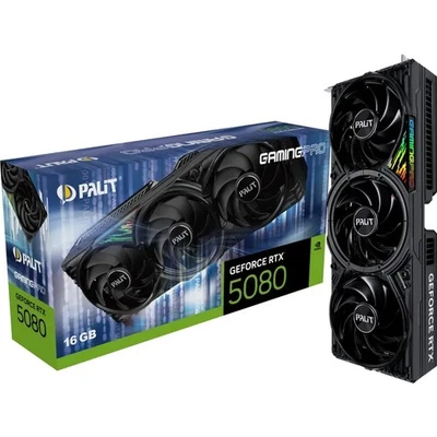 Grafikkarte Palit GeForce RTX 5080 GamingPro V1 - 16GB GDDR7, HDMI, 3x DP