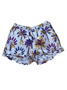 Print Fresh Pajama Shorts Women’s Size Medium Royal Palm Monkey Sleepwear -PJs - Picture 1 of 8