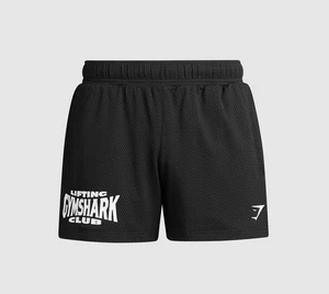 Gymshark Shorts Mens XL Black Lifting Club Mesh 5" Inseam Gym Workout - Picture 1 of 13