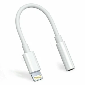 3.5mm iPhone Headphone Jack Adapter Lightng to Aux Cable - Picture 1 of 9