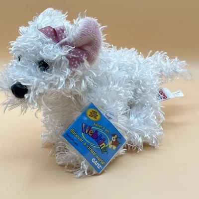 Webkinz White Terrier HM106 Stuffed Plush Animal WITH SEALED CODE Ganz - Image 1 of 4