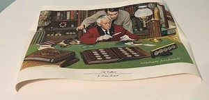 NORMAN ROCKWELL "THE COLLECTOR" CANVAS PRINT - VERY GOOD CONDITION - Picture 1 of 10