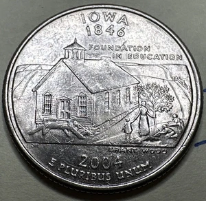 2004 P Iowa State Quarter 25C 7763N - Picture 1 of 3
