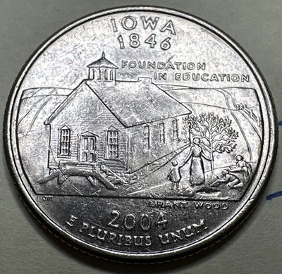 2004 P Iowa State Quarter 25C 7763N - Image 1 of 3
