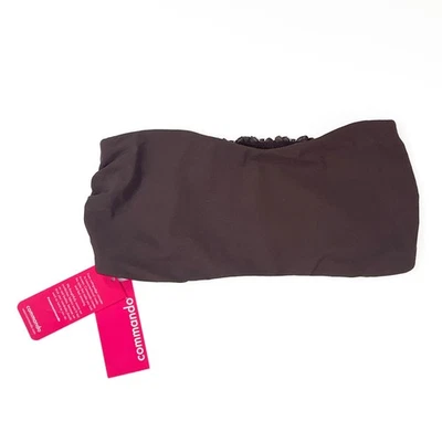 Sujetador Commando Doble Take Bandeau Borde de Encaje Cómodo Marrón Sin Tirantes M/L Foto 1 de 4