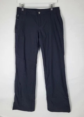Pantalones forrados de vellón Eddie Bauer para mujer 6 negros de nailon spandex Foto 1 de 4