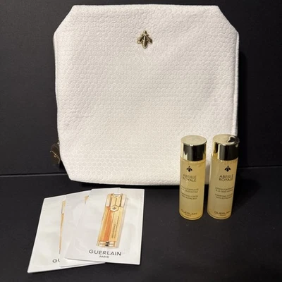 Guerlain Lote ABEILLE ROYALE Loción Fortificante con BOLSA DE COSMÉTICOS Jalea Real Doble Foto 1 de 4
