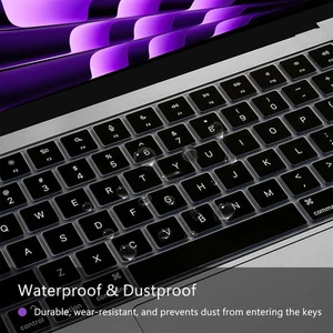 MacBook Pro/Air Keyboard Cover - Black NEW - Picture 1 of 5