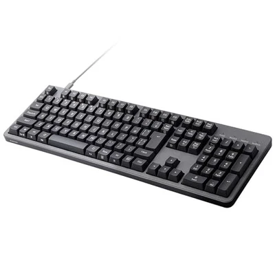 ELECOM Mechanical Keyboard Leggero Wired Full Size N-Key Rollover Support 50 Mil - Image 1 of 4