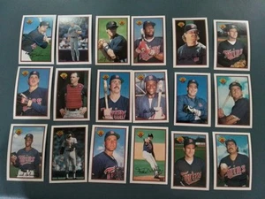 1989 Bowman Minnesota Twins- 18 Card Lot - Puckett, Hrbek, Viola, Gagne - RC - Picture 1 of 2