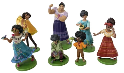 Disney Encanto Deluxe Figures Cake Toppers 7pc Lot Bruno Luisa Dolores Mirabel Foto 1 de 4
