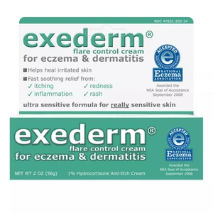 Exederm Flare Control Anti-Juckreiz-Creme Ekzeme & Dermatitis empfindliche Haut 2 Unzen - Bild 1 von 3