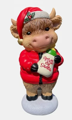 NEW 2.5 ft LED Lights Christmas Cow Blow Mold Home Depot 2025 Holiday