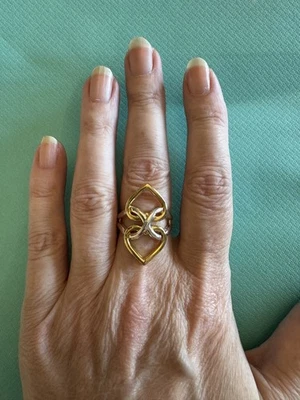 LINKS OF LONDON Infinite Love Sterling Silver with Gold Vermeil Ring  - Image 1 of 4