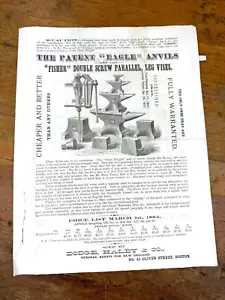 1884 Price List Brochure FISHER & NORRIS Eagle ANVILS Testimonial Disston & Sons - Picture 1 of 17
