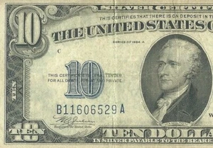 B11606529A North African Note 1934A. Yellow Seal. Rare Note - Picture 1 of 3