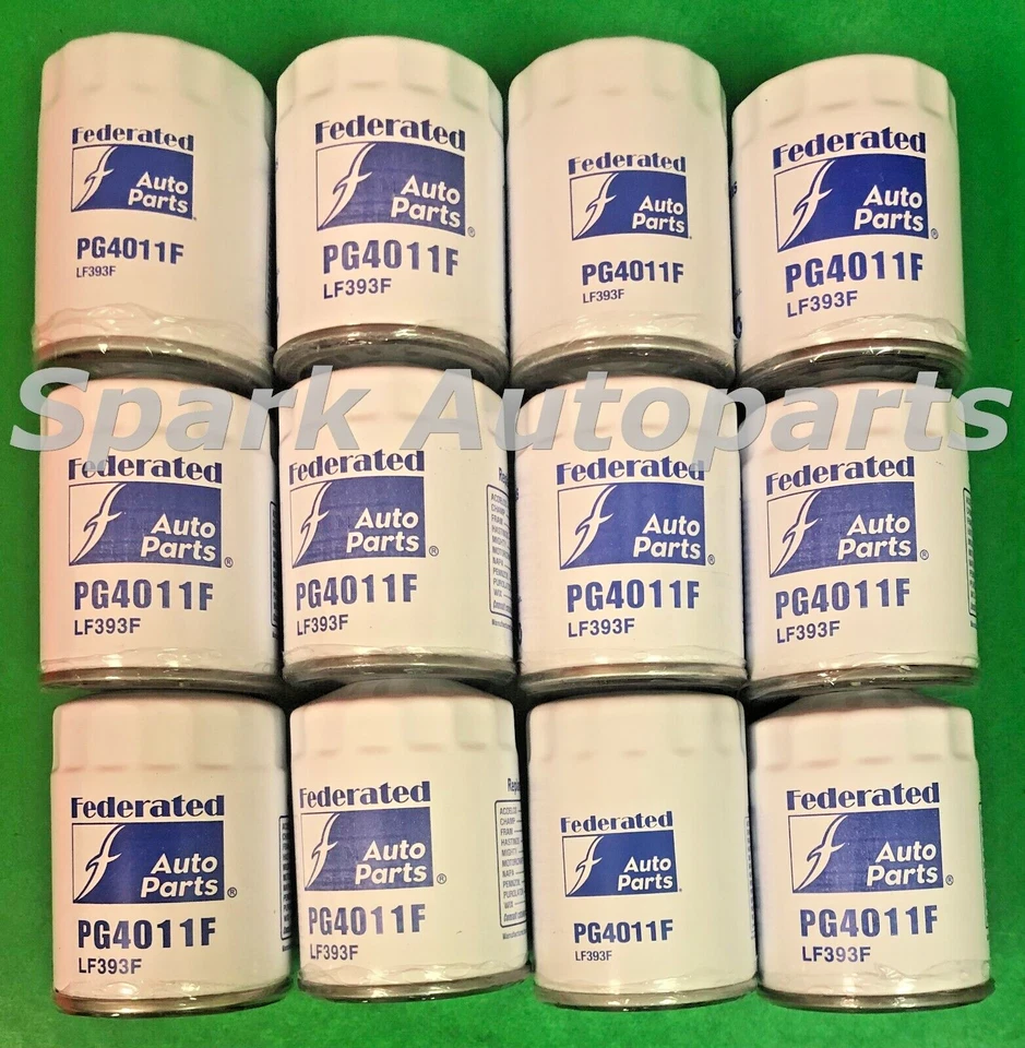 Estuche de 12 filtros de aceite FEDERADOS PG4011F para Chevrolet Blazer, GMC, PH3980 Foto 1 de 3