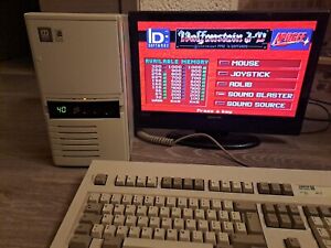Computer da gioco DOS retrò vintage - PC 386DX 40MHz + 4MB RAM + Suono + Cd