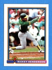 1991 Bowman #213 Rickey Henderson Athletics