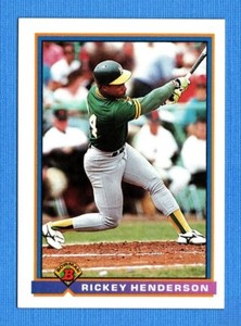 1991 Bowman #213 Rickey Henderson Athletics
