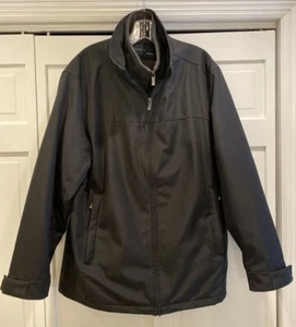 Weatherproof Black Zip Up Jacket Men's Apex Style Size M - Picture 1 of 6