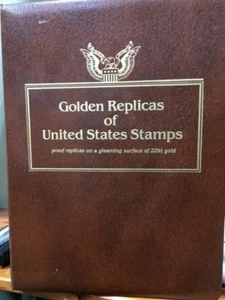 Postal Commemorative Society Collection 29- 22kt Gold Replicas of U.S. Stamps - Picture 1 of 12