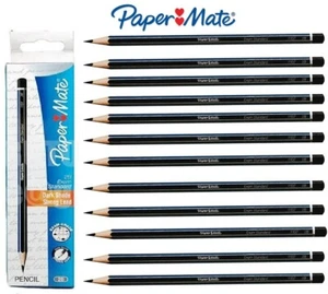 12 x Paper❤Mate 2B Pencils Pre-Sharpened for School, Office, Writing, Drawing - Picture 1 of 5