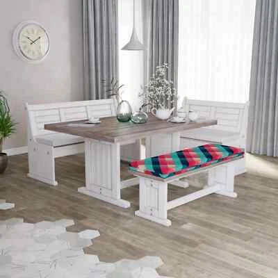 Cojín de asiento de banco con temática geométrica Ambesonne con cubierta de tela 45" x 15" x 2" Foto 1 de 4