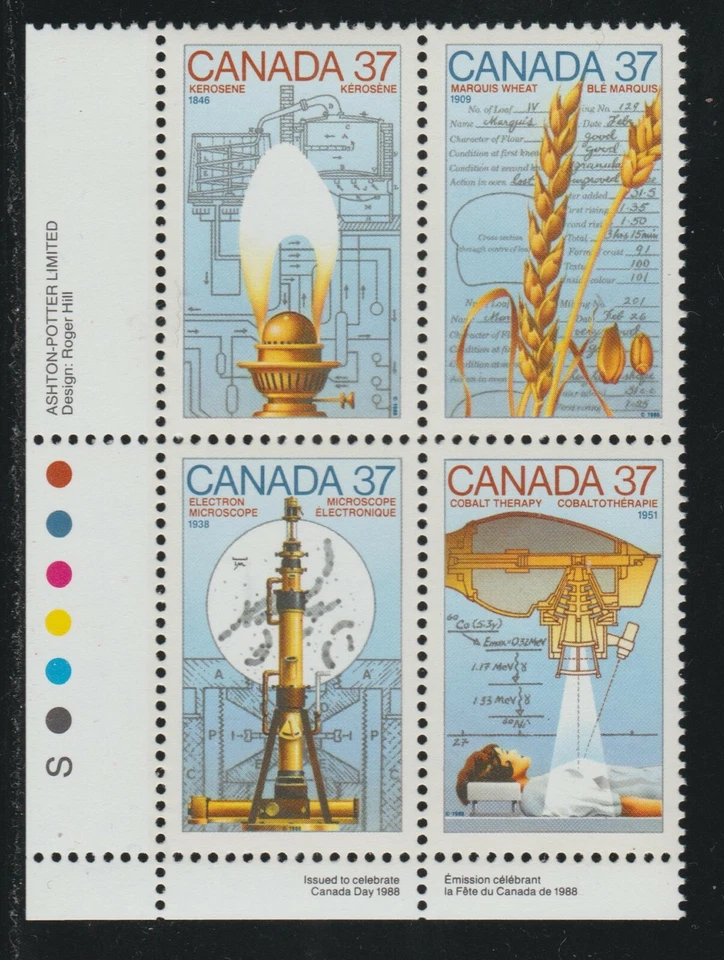 1988 Canada SC# 1209a LL - Canada Day - Plate Block M-NH Lot # 3199c - Image 1 of 1