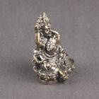  Brass God of Wealth Statue Buddha Figurine Prosperity Kubera Vintage
