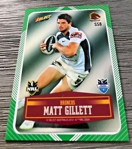 2012 NRL SELECT 'PEEL & REVEAL' TRADING CARD - MATT GILLETT/BRONCOS - Picture 1 of 1