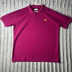 Vintage McDonald’s Polo Shirt Berry Unisex Adult XL Made in Usa 
