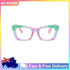 Eyeglasses Colorful Square Eyeglass Frames Fashion Full Frame Anti Blue Light - Picture 1 of 10