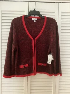 Kim Rogers Red And Black Short Jacket - Picture 1 of 6