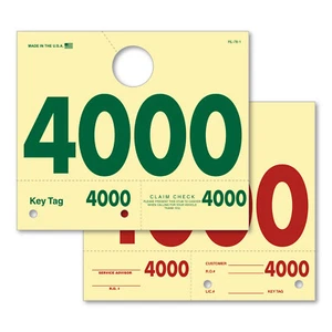 RL-78 Service Dispatch Numbers Hang Tags - 4 Digit - 1000 pc Box - #4000-4999 - Bild 1 von 1