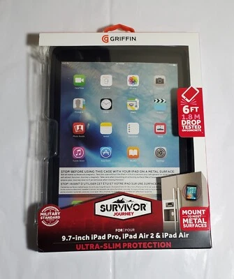 Griffin Survivor Journey 9.7 inch iPad Pro, iPad Air 2, iPad Air - Ultra Slim - Image 1 of 4